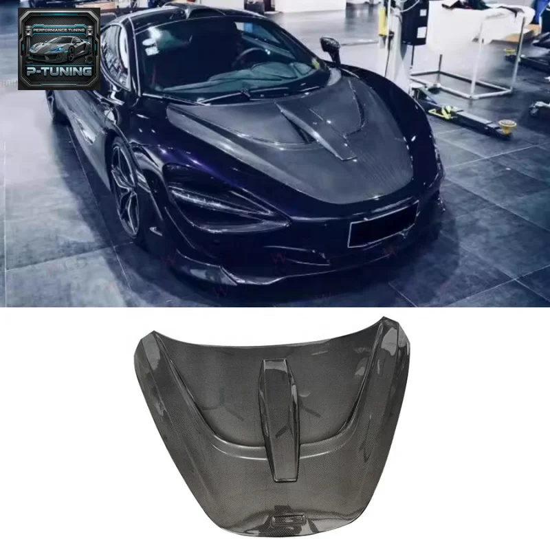 

Dry Carbon Fiber N Style Engine Hood for McLaren 720S 2017-2019 Front Hood Bonnet Cover Car Accessories