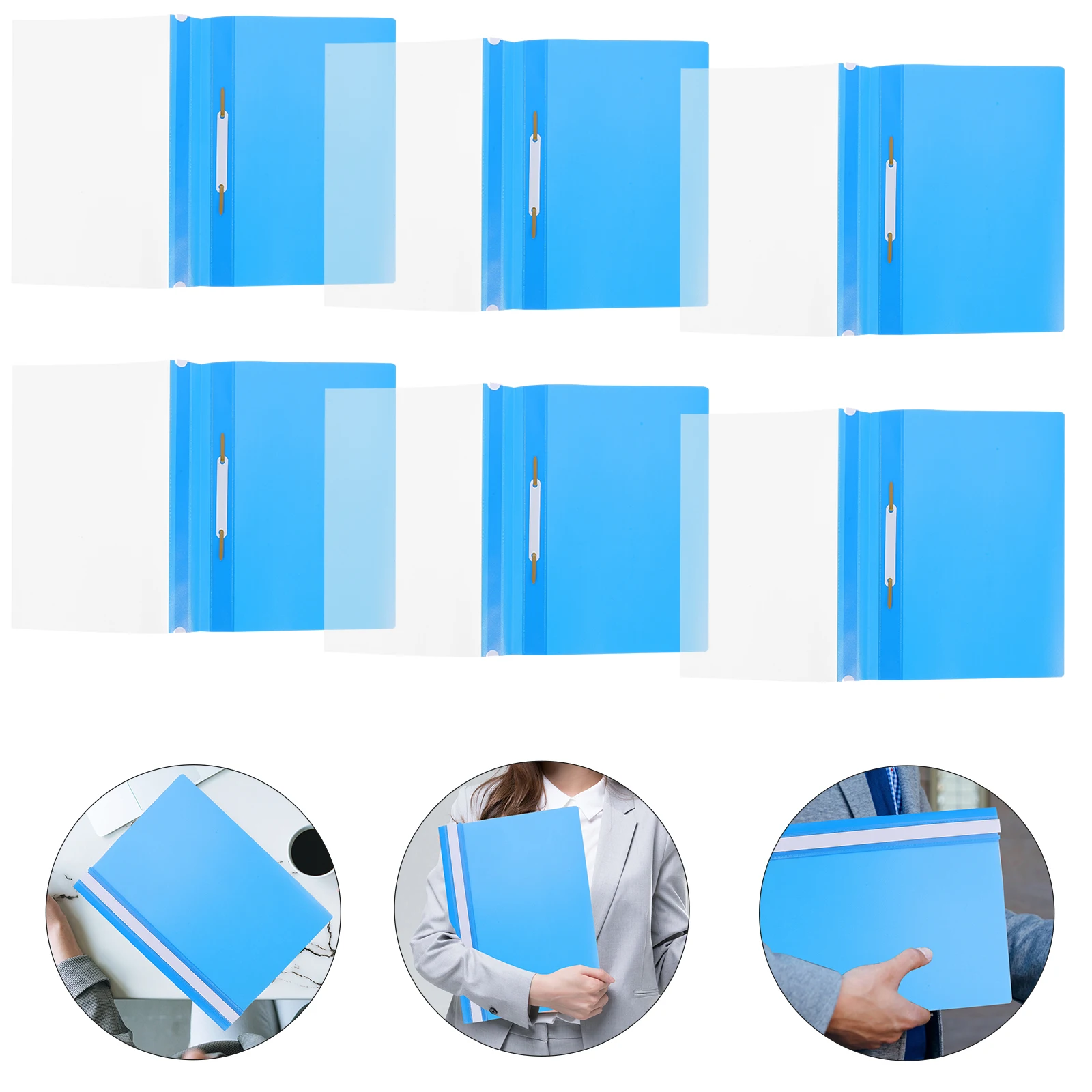 

15 Pcs Document Folder ganizer A4 File ganizer PP Binder File Case Student Office School Travel Desktop Paper