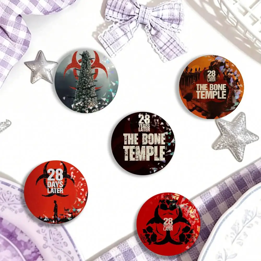 Movie 28 Y-years Later The B-bone Temple Laser Badge Creative Brooches Backpack Accessories Make Great Gifts For Friend Children