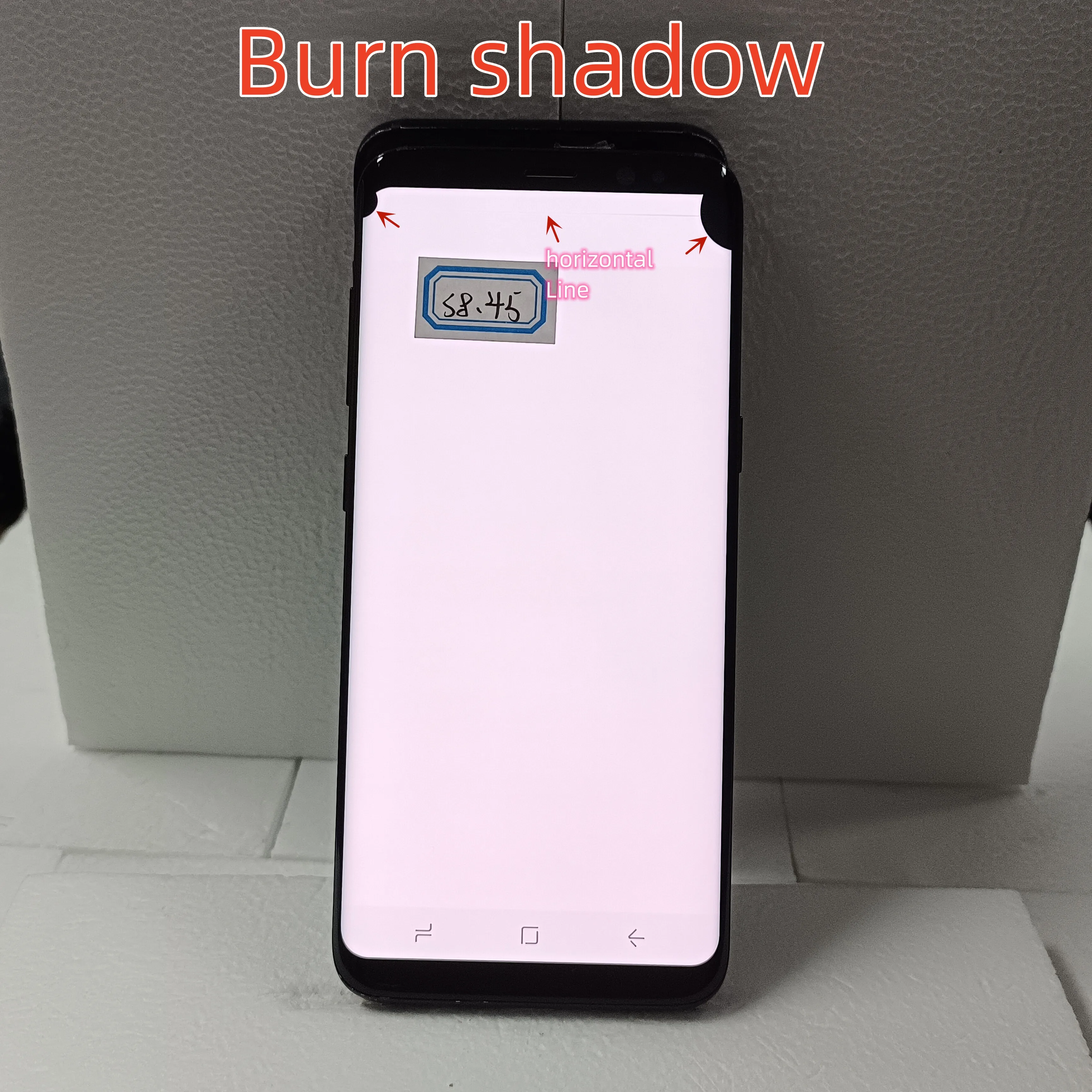 Imagem -02 - Tela Amoled Lcd para Samsung Galaxy s8 G950 Sm-g950f G950a Tela Sensível ao Toque Digitalizador Montagem com Moldura 58 Polegadas