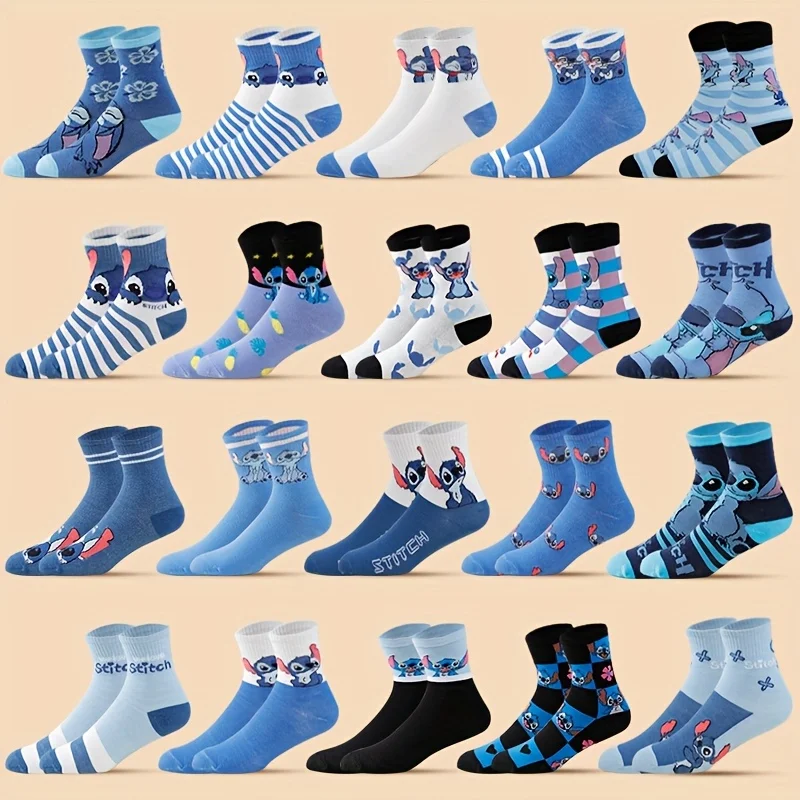 

5/10 Dual Four Seasons Neutral Fashion Disney Co Branded Interstellar Baby Series Cartoon Stitching Multi Functional Middle Sock