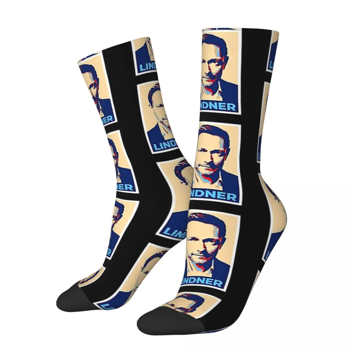 Legend CHRISTIAN LINDNER - Minister Of Finance Socks Harajuku High Quality Stockings All Season Long Socks for Unisex Gifts