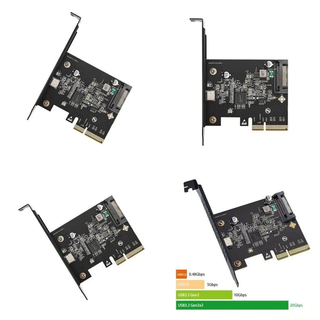 

USB3.2 Gen2x2 Expansion Adapter Card 20Gbps, USB C Port Wide Compatibility