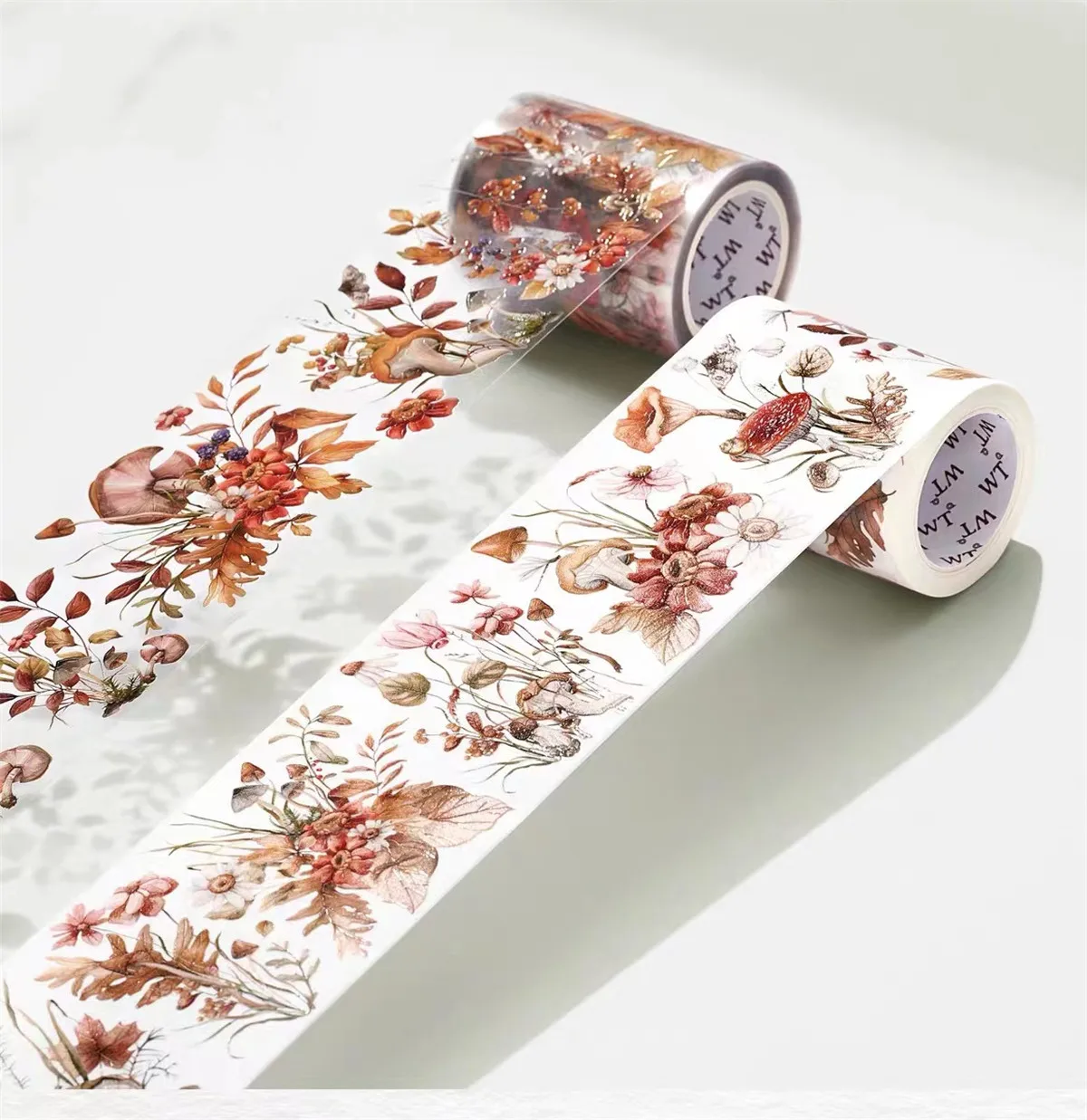 Vintage Autumn Mountains Plains Floral Washi PET Tape for Planner Card Making DIY Scrapbooking Plan Decorative Sticker
