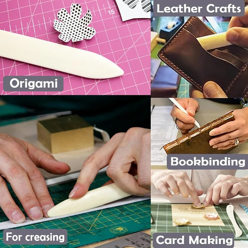 Scrapbook Paper Storage Organizer, Bone File Folder Paper Folding Set, Storage Bags, Holds 6 X 6 Inch Scrapbook Paper