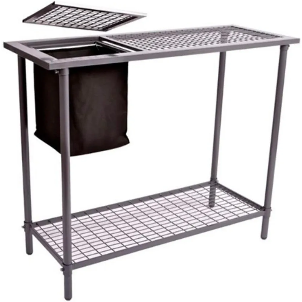 

Potting Bench - Weatherguard Garden and Greenhouse Workbench Portable Gardening Center - Features removable trimmings