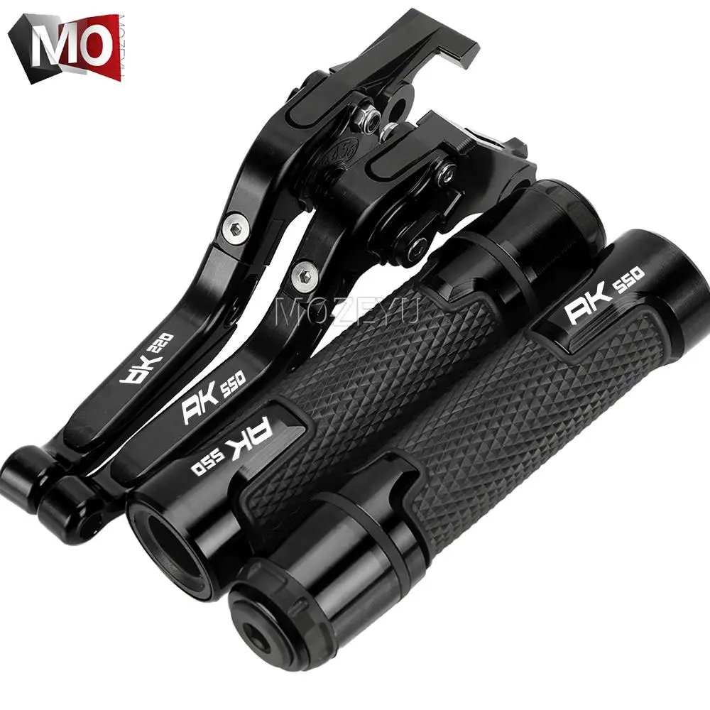 FOR KYMCO AK550 AK 550 ALLYEARS Motorcycle Accessories Extendable Adjustable Folding Clutch Brake Levers Handlebar grips ends