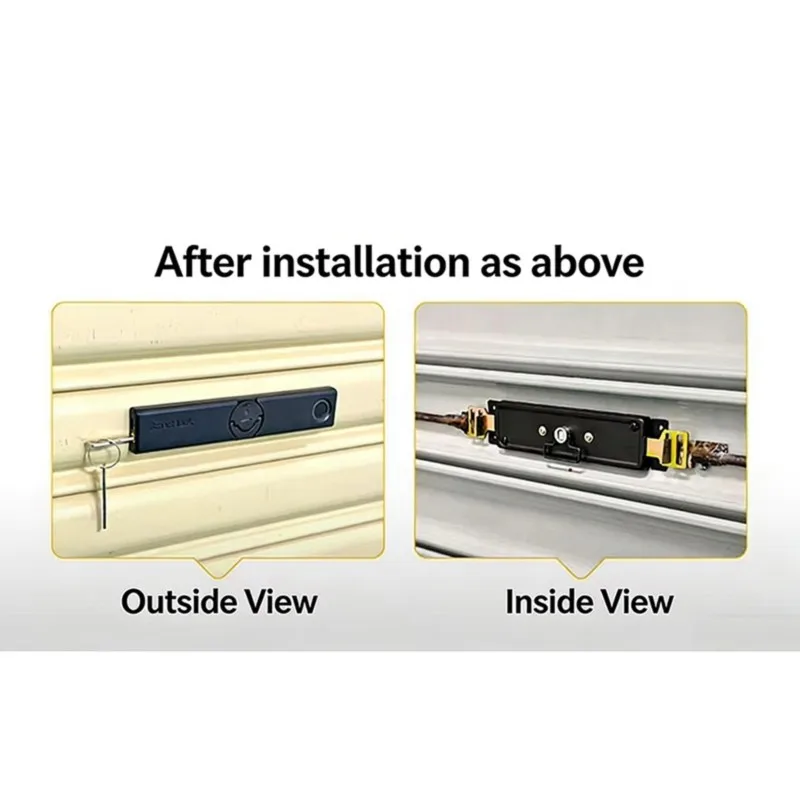 ALIM-Smart Rolling Gate Lock Remote Control Via TUYA Gateway, IP54 Waterproof, Fingerprint Key Included Bottom Mount Installatio
