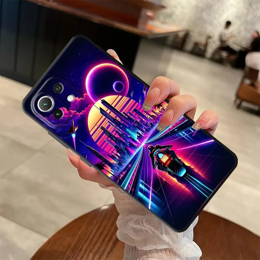 حافظة لهاتف Xiaomi Mi 11T 14 Pro 9 13 10T CC9Pro 10 11 13 Lite 9T غطاء هاتف خلفي ناعم SCI-FI City #6