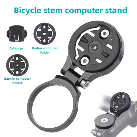Bicycle Computer Holder Bike Stopwatch GPS Mount Stem Top Cap Computer Holder Phone Holder For Garmin Bryton Cateye Wahoo