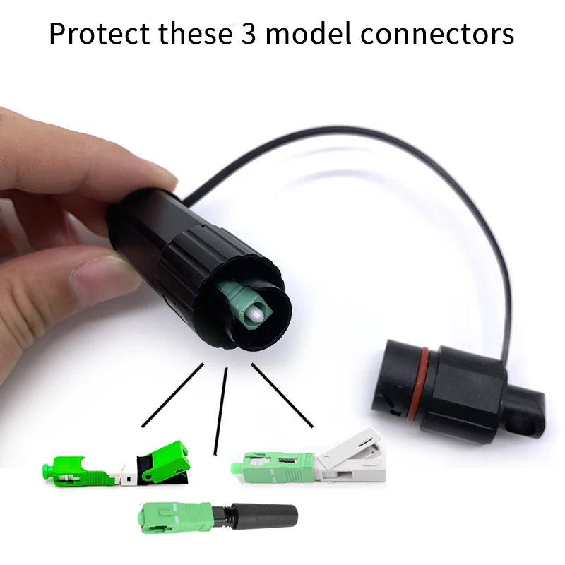 New PDLC Optical Fiber waterproof Connector protective cover CPRI armored fiber cable shell outdoor protective cover SC ELINK