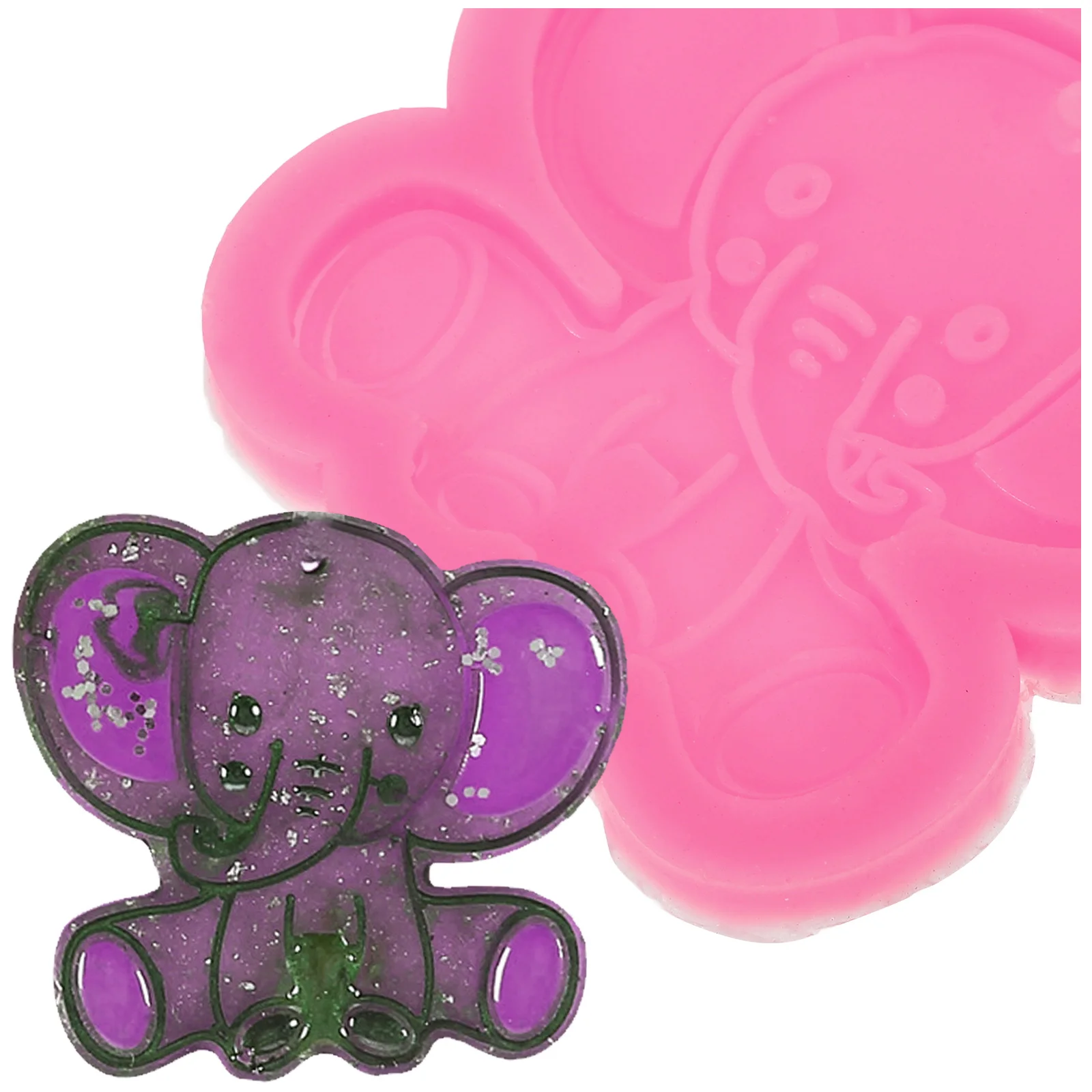 

4pcs Aromatherapy Pendant Mold Keychain Charm Silicone Jewelry Molds Diy Epoxy Resin Car Molds Flexible Nonstick