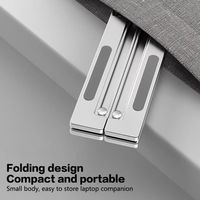 Universal Portable Laptop Cooler Stand With Fan Foldable Computer Holder Desktop Bracket Office
