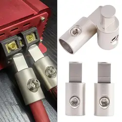 2PCS Car Audio 1/0 To 4 Gauge Pin AWG Power Ground Wire For Car Audio Modified Power Amplifier Pure Connector Terminal Block