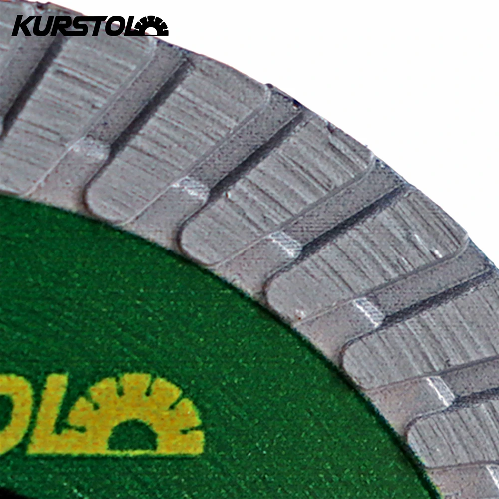 KURSTOL Concrete Cutting Disc Dry 1/2/4pcs 75mm Corrugated Tooth Granite Marble Masonry Clinker Quartz Stone Diamond Saw Blade