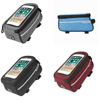 B-SOUL Bike Phone Mount Bag Bike Phone Front Frame Bag Mountain Road Bike Accessories For Fit Phone Under 6 Inch