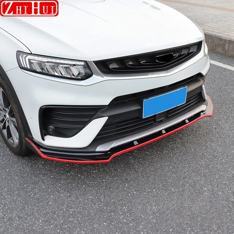 Geely Tugella Xingyue FY11 2023 자동차 스타일링 앞 범퍼 카나드 립 스플리터 바디 삽, 2020-2022 액세서리