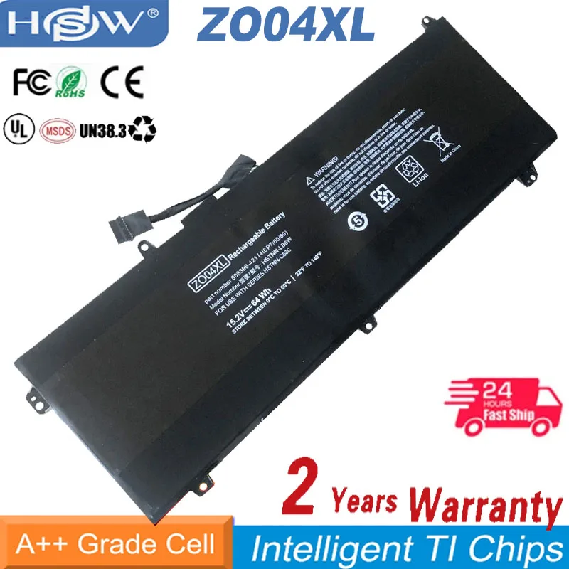 

15.2V 64Wh ZO04XL Laptop Battery For HP ZBook Studio G3 G4 808396-421 808450-001 HSTNN-CS8C HSTNN-C88C HSTNN-LB6W ZO04