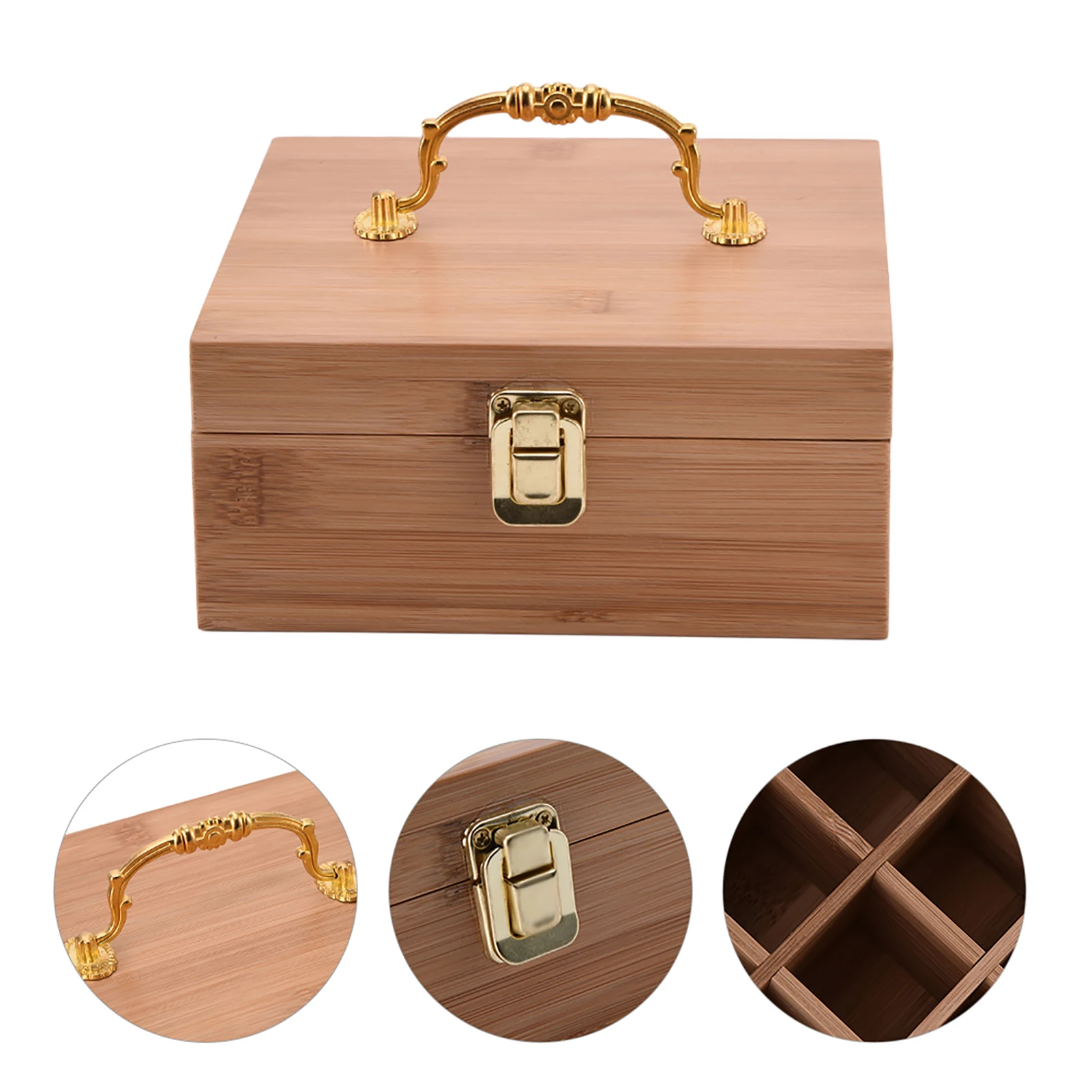 25 Grids Essential Oil Box Natural Wooden Aromatherapy Storage Case Travel Portable Carrying Holder Handmade Craft Home Decors