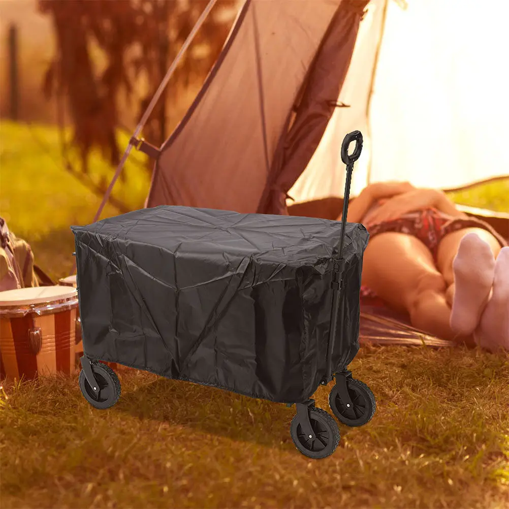 

Oxford Cloth Outdoor Camping Wagon Cover Foldable Cart Protector Portable Rain Cover for Garden Trolley Cart Camping Wagon