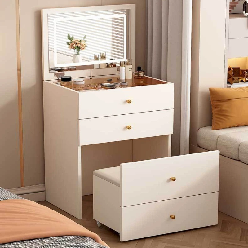 

Simple Small dressing table Modern Bedroom Storage Integrated make up table drawers white scrivania trucco home furniture