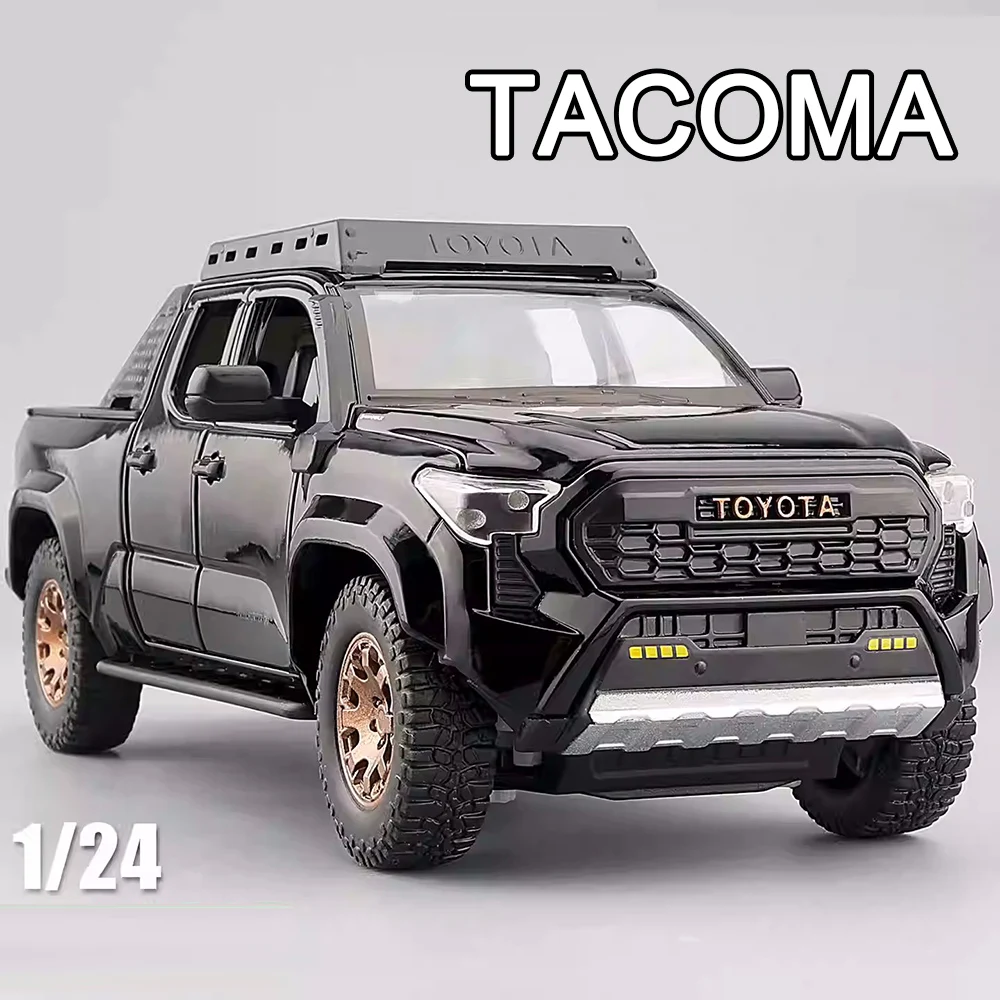 1:24 Tacoma Tundra Legierung Modell Spielzeug Diecast Autos Licht Sound Miniatur Fahrzeug Rad Zurückziehen Off-road für Jungen Dekoration geschenke