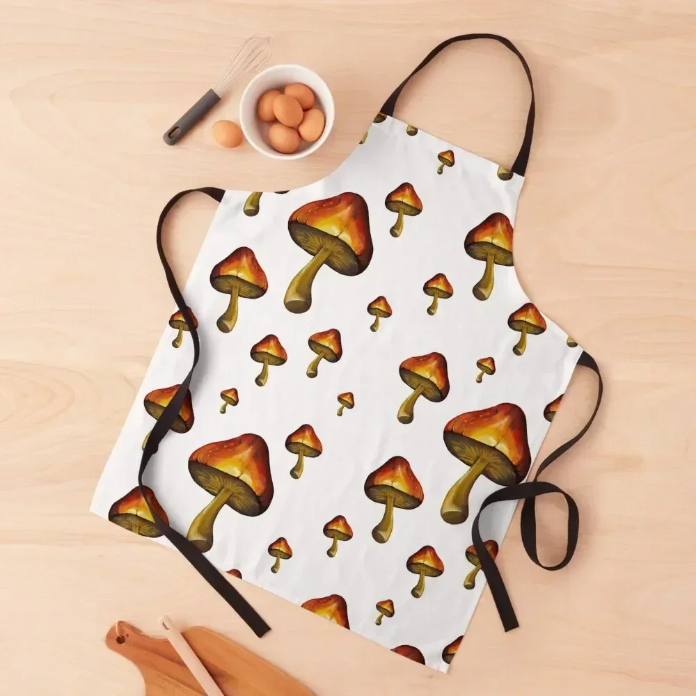 

The One With the Mushrooms Apron kitchen clothes for men cookings for women Salon Men'ss Apron