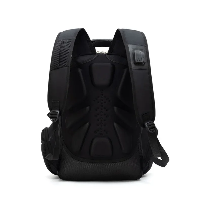 جديد الرجال حقيبة ظهر مزدوجة الكتف سعة كبيرة الأعمال السفر حقيبة كمبيوتر محمول الطالب الكتب أكسفورد القماش لون نقي الأعمال/OL