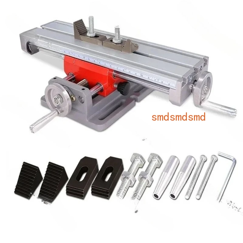 X Y Axis Mini Bench Cross Slide Vise Table Mini Aluminium Milling Drilling Fixture Worktable 1pc
