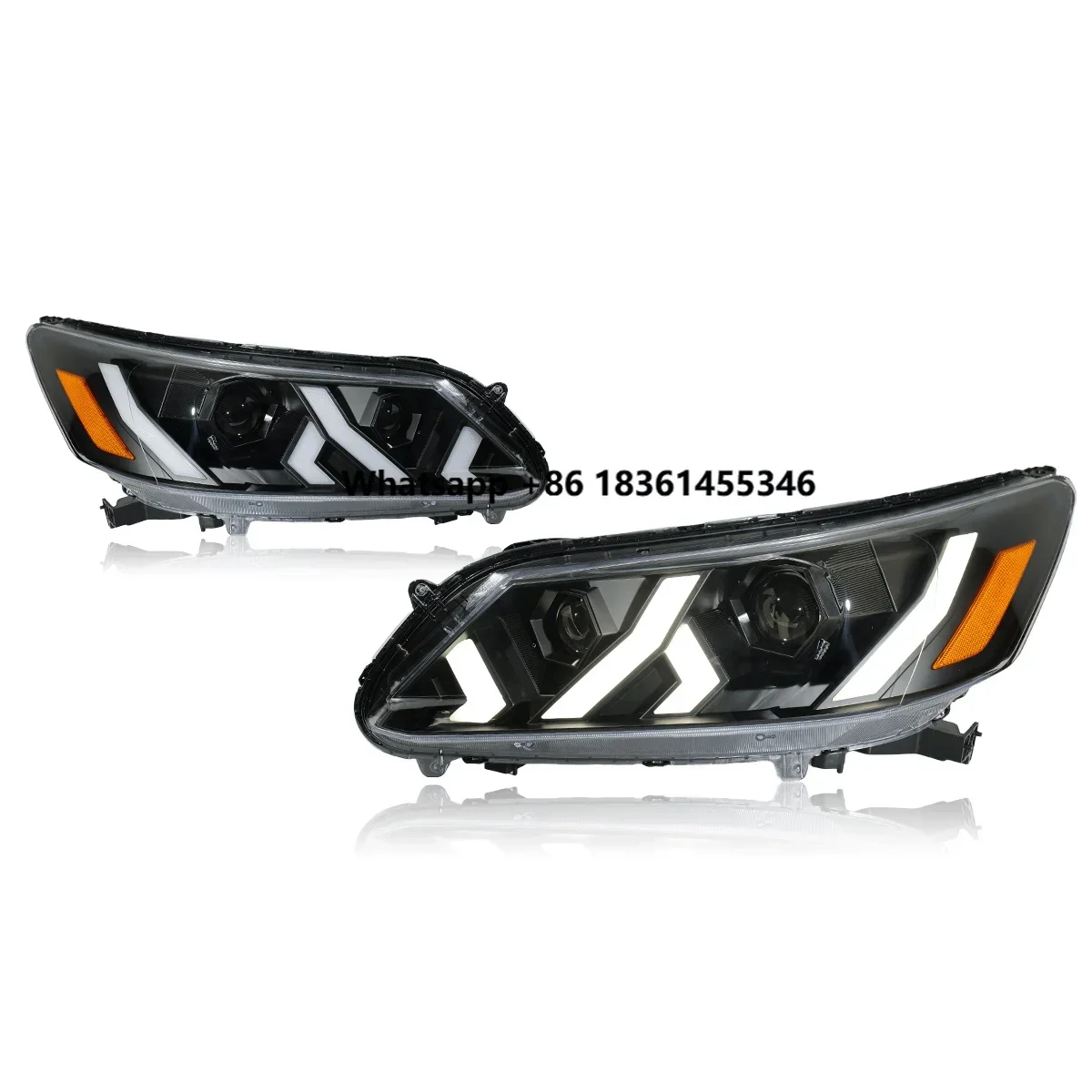 

Accord 9th Headlight 2014-2015 LED Projector Head Lamp Daytime Running Light Automotive Accessories Car Lights