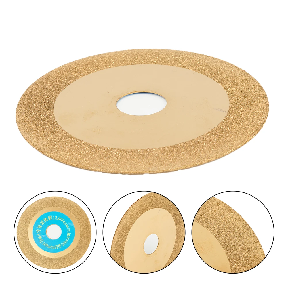 

DIY Titanium Coating Polishing 100mm Diamond Coated Grinding Wheel For Carbide Stone Angle Grinder Cutting Useful