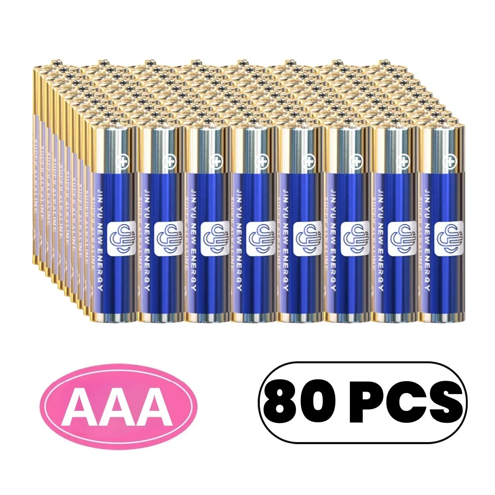 

New 80PCS Alkaline AAA Dry Battery Disposable Battery Leakproof 1.5v Batteries for Small Toys Remote Control Clock