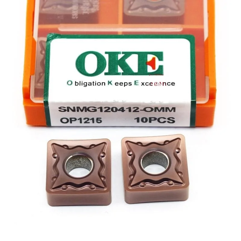

100% OKE Carbide Inserts SNMG120404 SNMG120408 SNMG120412 SNMG150608 OMM MF OMF OP1215 OP1315 Turning Insert CNC Lathe Tool