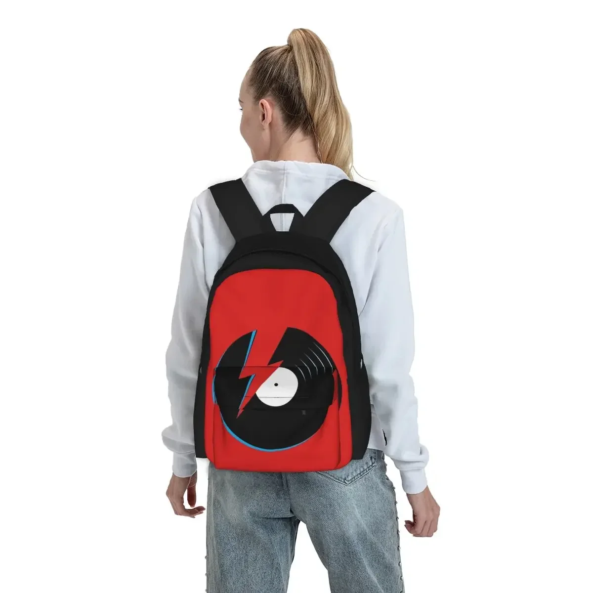 Bowie Ziggy Backpacks Boys Girls Bookbag Children School Bags Cartoon Kids Rucksack Travel Rucksack Shoulder Bag Large Capacity
