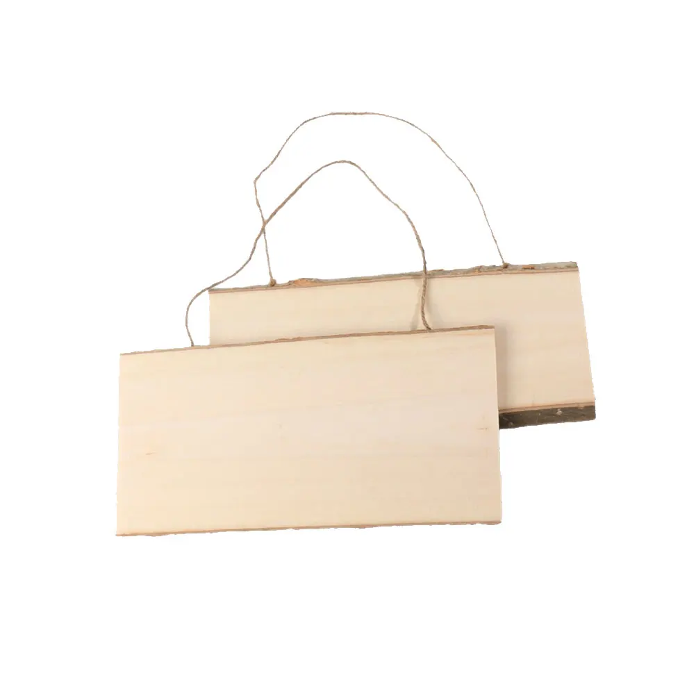 

Creative Painting Coloring Wall Hanger Wooden Board Supplies Kids Crafts Decor Pendant Smooth Surface Lightweight Rope
