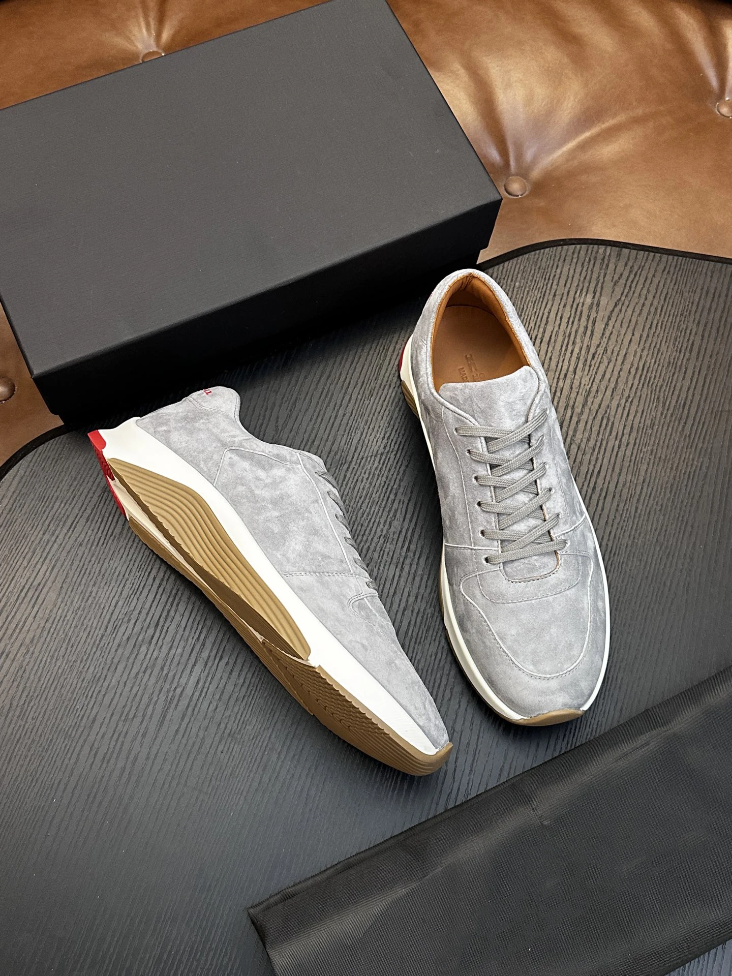 OECHSLI Shoes Cowhide Suede 2027 new Comfort fashion sports genuine leather outdoors High quality Men‘s European big size 38-47