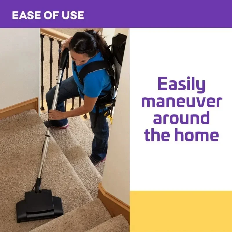 Commercial Backpack Vacuum with Power Nozzle Tool Kit Household Living Room and Bedroom Cleaning Tools