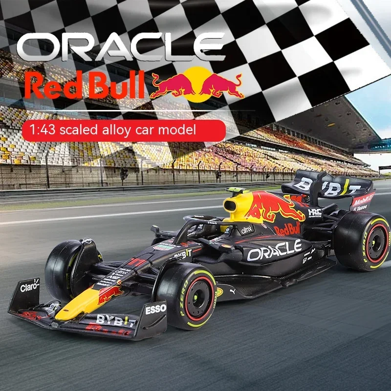 Bburago 1:43 F1 Model Reguliere Versie 2023 Red Bull Racing Rb19 #1 Verstappen #11 Perez Legering Auto Formule Gegoten Speelgoed