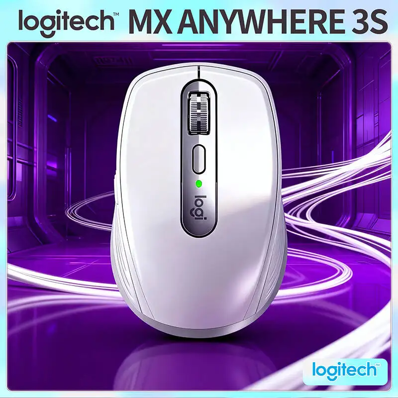 

Компактная мышь Logitech MX Anywhere 3S, эргономичный дизайн, перезаряжаемая, с быстрым прокруткой для портативных ПК Mac