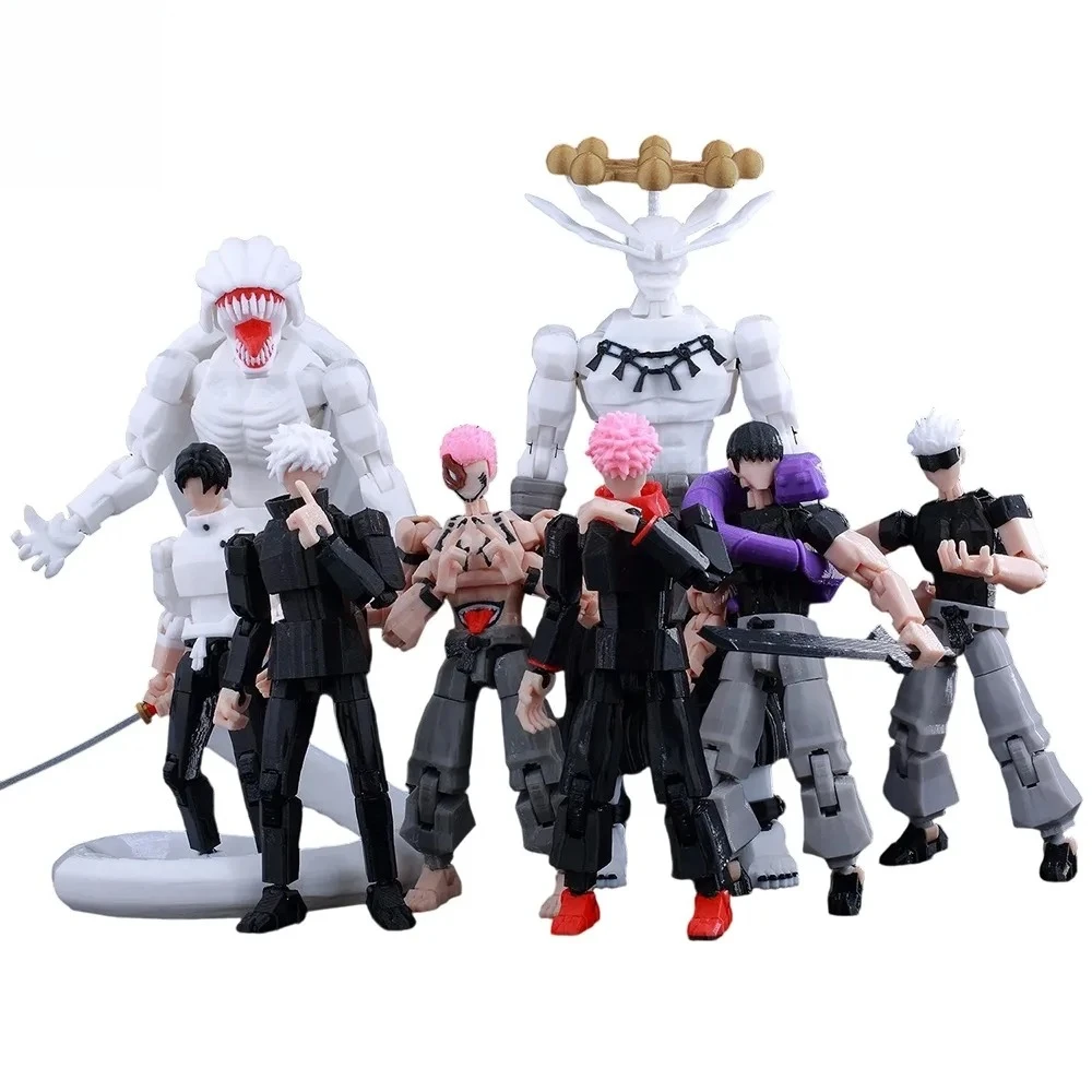 

9L3D Printed Jujutsu Kaisen 3D Mini Figures, Satoru Gojo & Geto Suguru Action Model Anime PVC Collectible Statue Gift for Fans