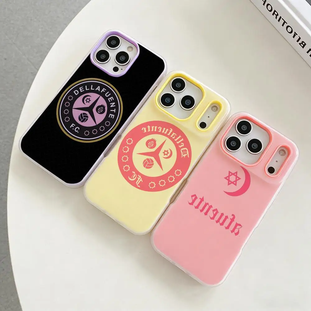 

Music D-Dellafuente F-Fc Phone Case Colorful 2‑in‑1 Jelly Matte Clear Full Protection Case For iPhone 11‑17 Series