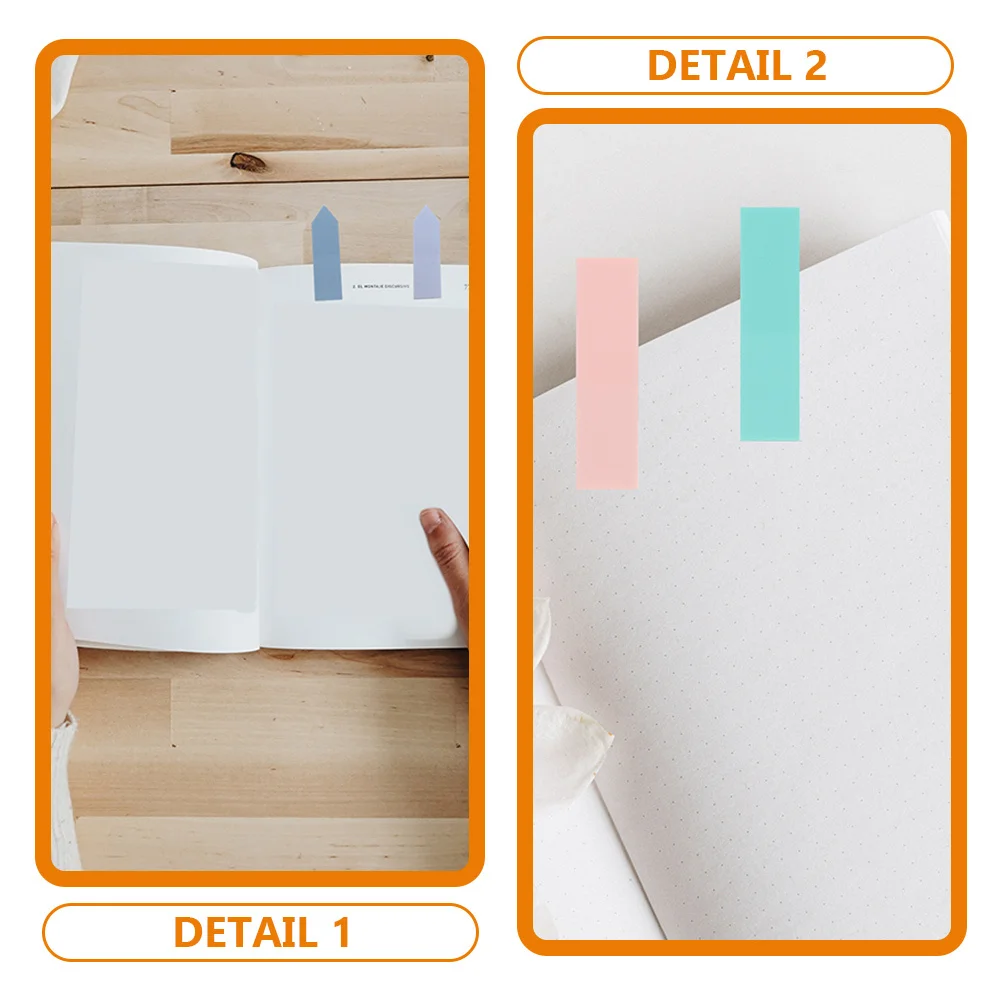 3 Sets Multi-Function Sticky Tabs Portable Page Markers Book Tabs For Home Office School Compact Self-Adhesive Labels Notepad