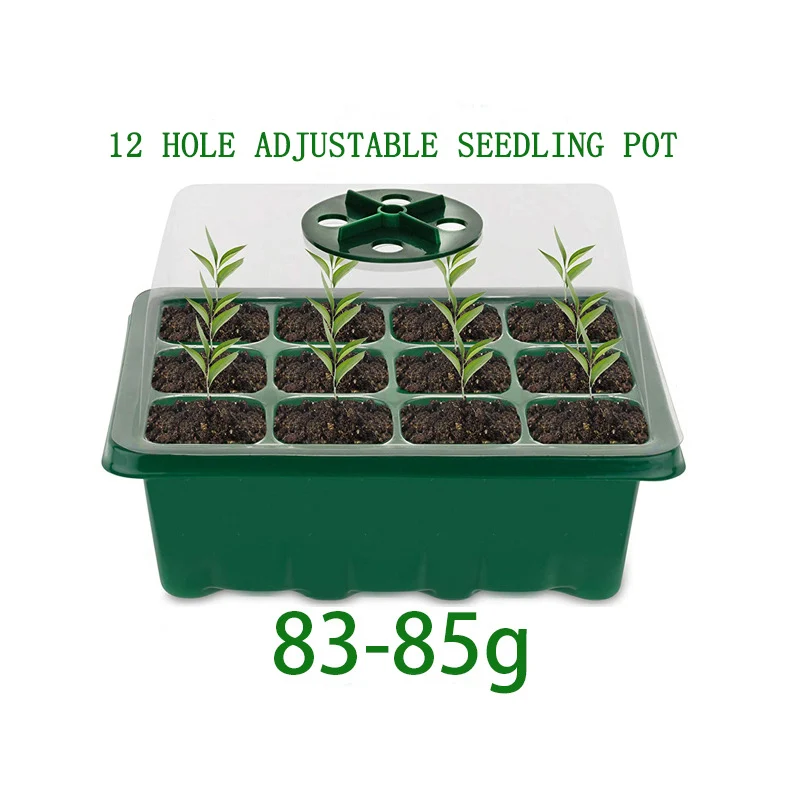 

12 Hole Plastic Seedling Pot three Piece Set Seedling Tray Succulent Sowing Seedling Box