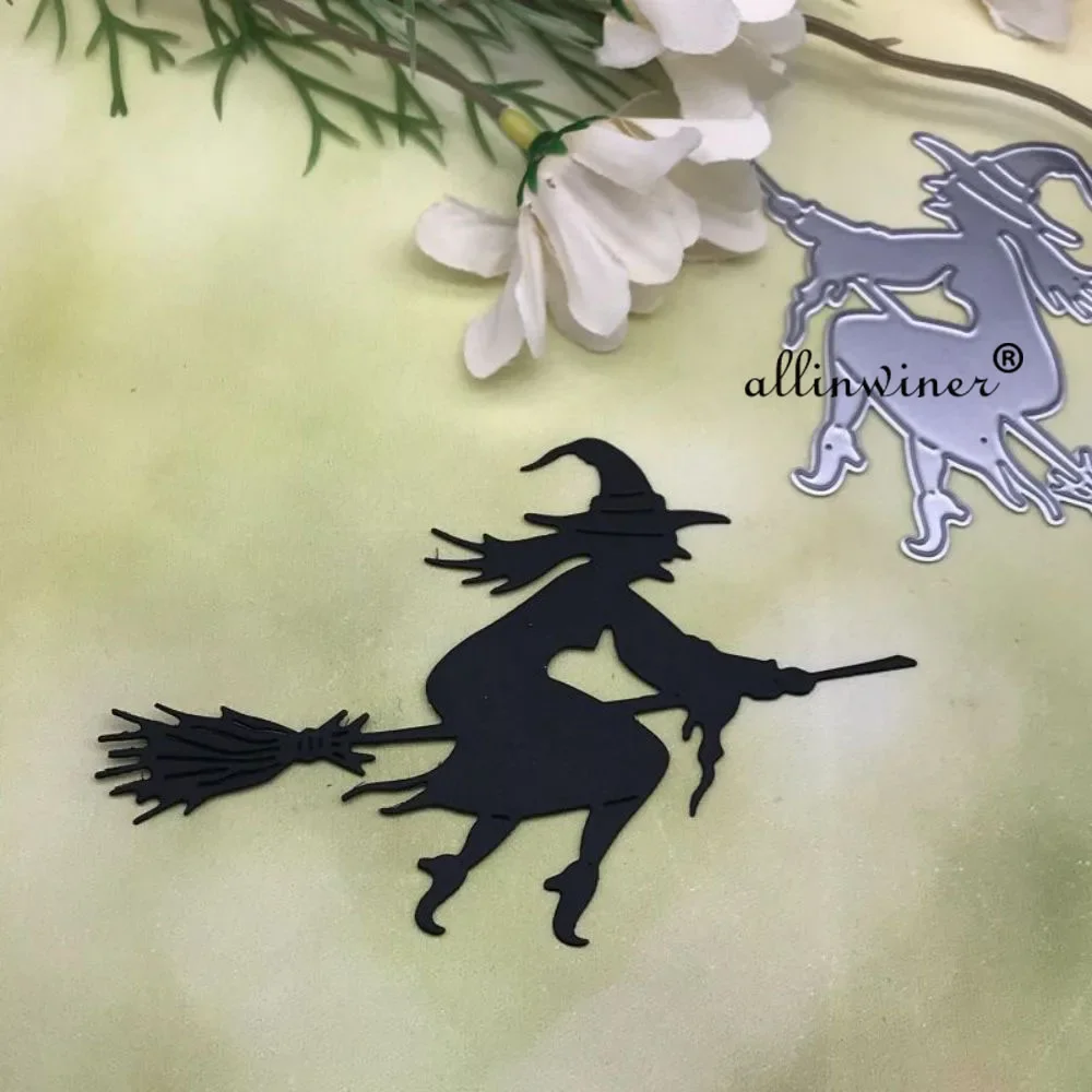 

Halloween Broom witch Metal Cutting Dies for DIY Scrapbooking Album Paper Cards Decorative Crafts Embossing Die Cuts