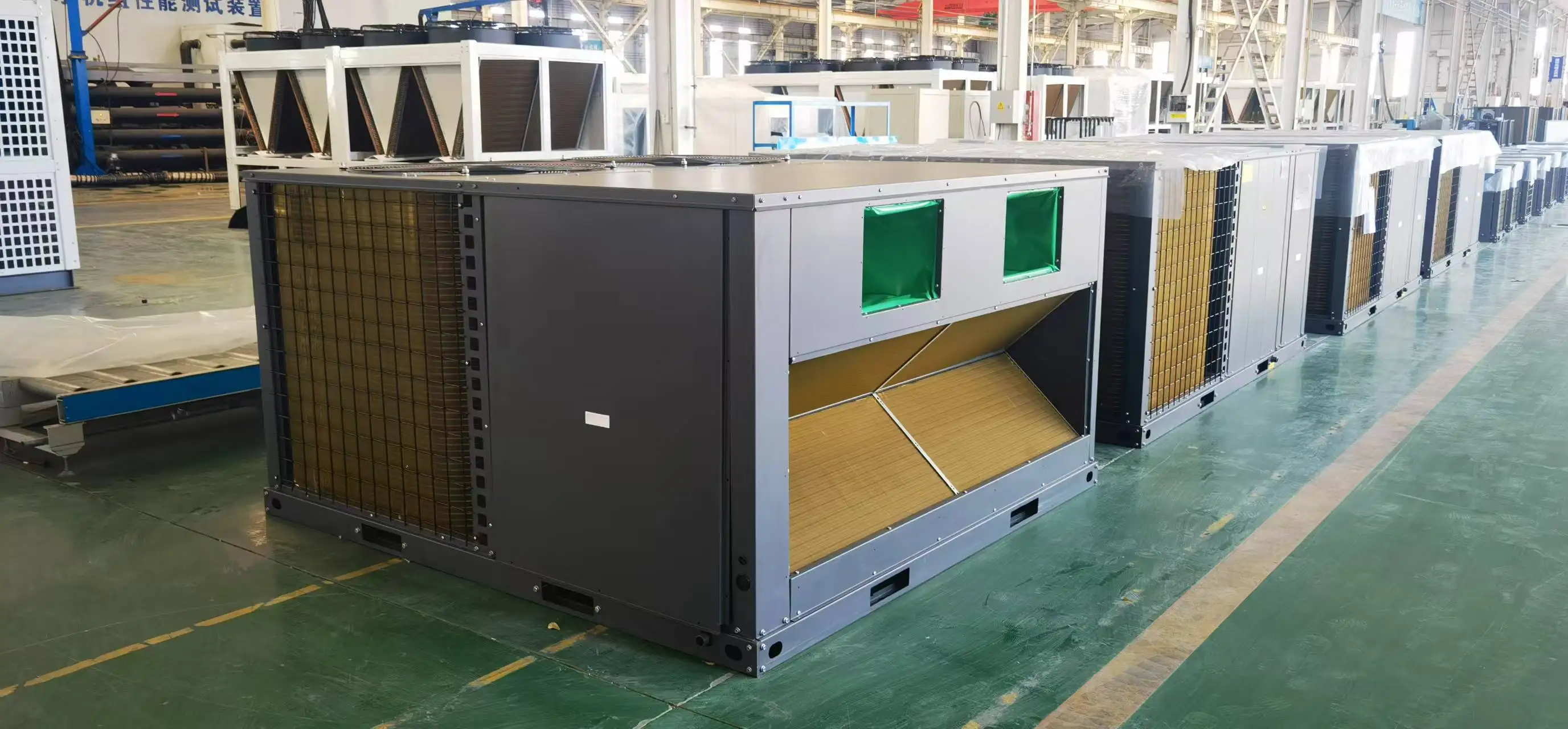 بيع المصنع مباشرة T1 T3 العاكس سقف علوي مكيف الهواء قدرة التبريد 3 RT إلى 85 RT 12kW إلى 300kW وحدة معبأة على السطح