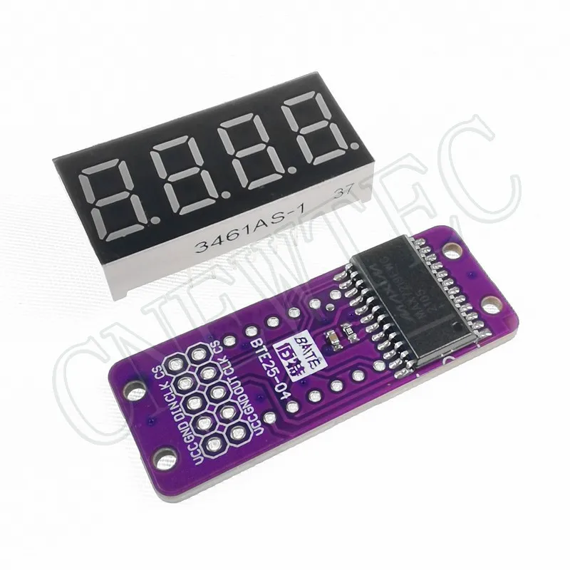 MAX7219 0.36 Inch 4 Bits Digital LED Display 7 Segment Module 6 Color Available for Arduino STM32 STC AVR ESP32 Unwelded