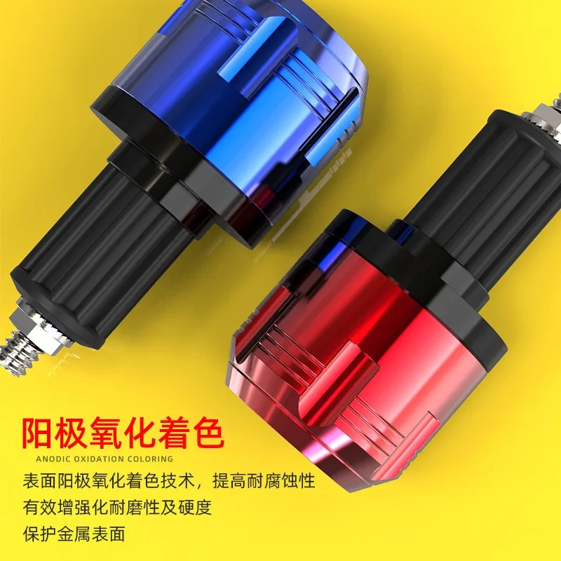 CNC Motorcycle Handle Plug CB190R Modified Accessory Personalized Handlebar Grips Cap for 17-20mm Hollow Straight Tube view 4