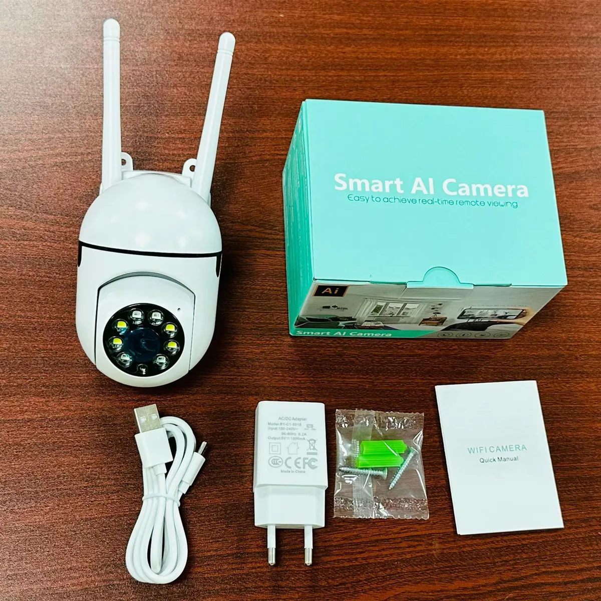 2MP 1080P  V360pro/YiLot/V380 APP Full Color Wireless PTZ IP Dome Camera AI Humanoid Detection Home Security CCTV Baby Monitor
