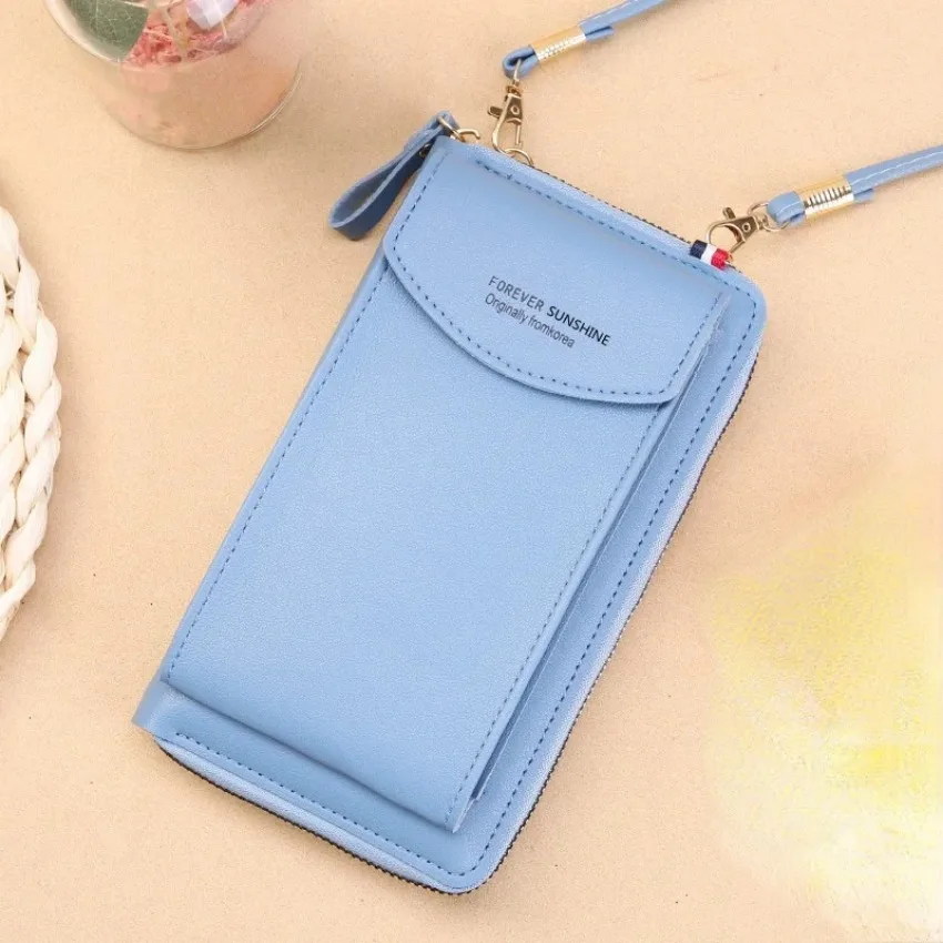 Fashion 2026 New Women Mobile Phone Bag Mini Versatile Multi-Color Large Capacity Multi-Card Wallet Student Pretty Card Bag