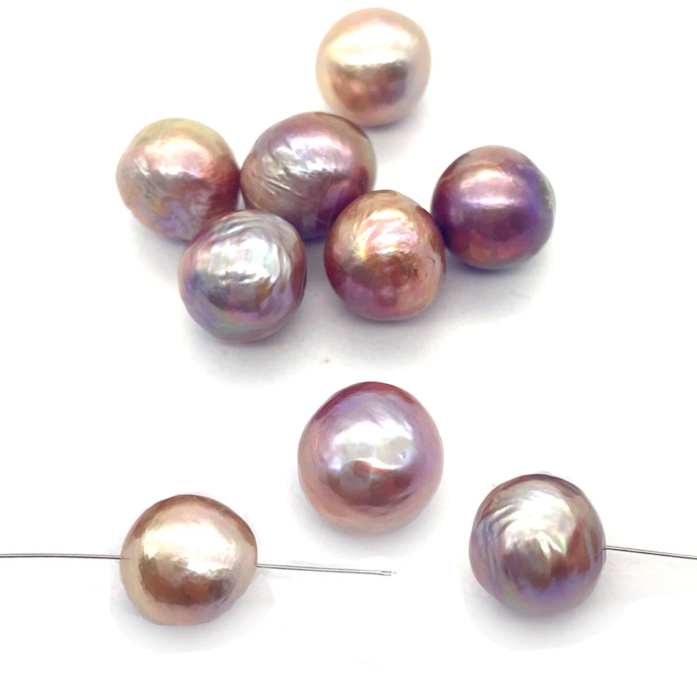 

Natural Pearl Edison Beads Women Fashion Jewelry DIY Earrings Necklace Bracelet Purple Baroque Pearl Beads Jewellery Accessories